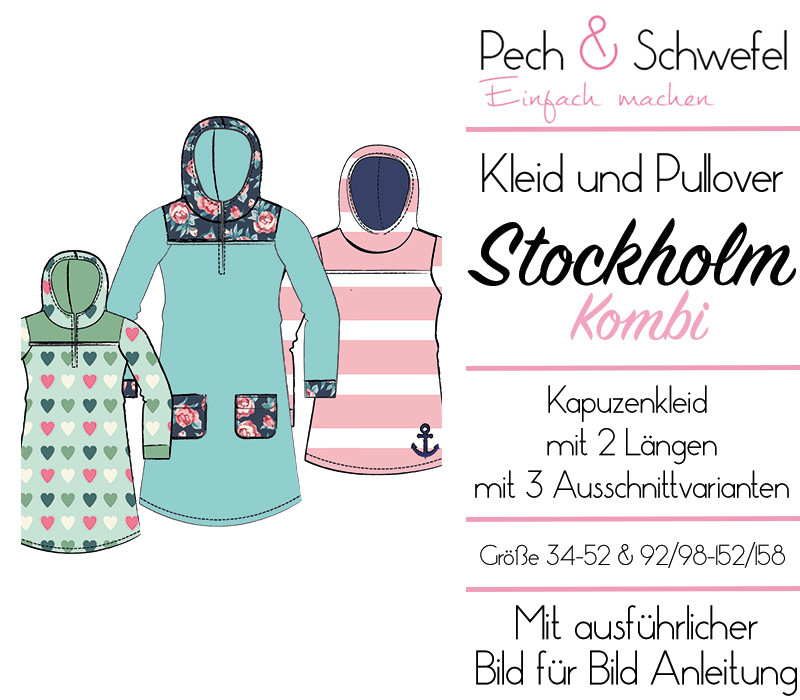 Ebook - Stockholm Kombi von Pech und Schwefel Damen und Kinder Gr. 92 - 52